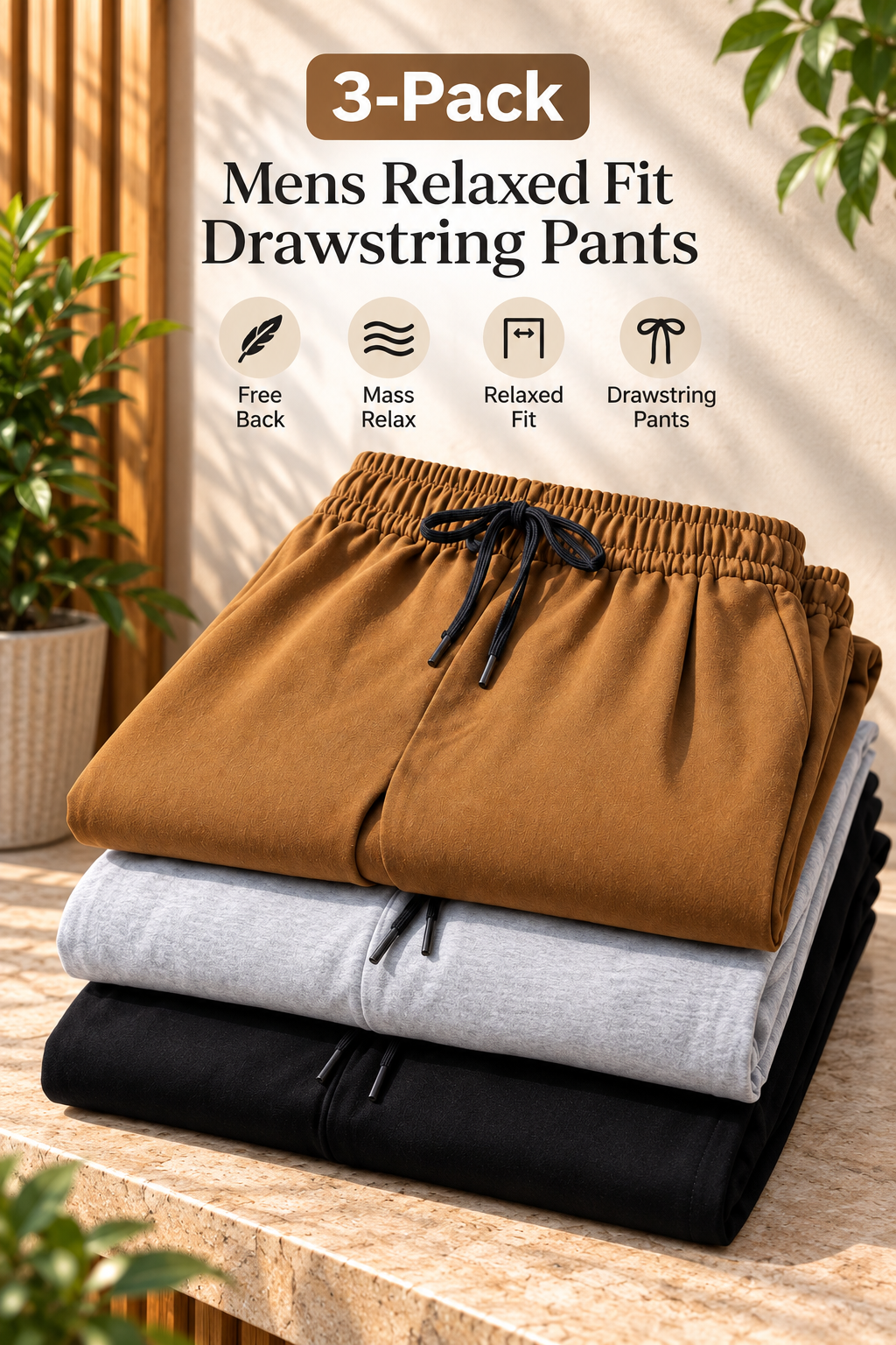 Comfort Trouses Pack Of 3